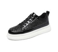 Chaussure Sport Homme Tendance avec Paillettes Brillantes Sneakers Antidérapant Basket Running Homme avec Lacets Bottes Courtes Décontractées Chaussures Légère et Confort pour Outdoor