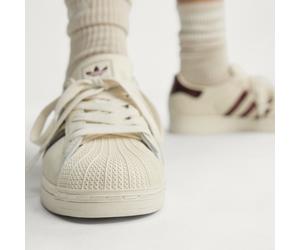 CHAUSSURE SUPERSTARII Off White / Maroon / Gold Metallic 36