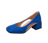 Chaussure Talon Femme Escarpin Escarpins Petit Bleu Roi Blanc Confortable Talons Heels Danse Dance Shoes Chaussures Mariage Ballerines Dorée 8cm Pieds Larges