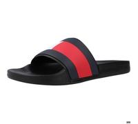 Chaussure Tommy Hilfiger Modèle Rubber Th Flag Pool Slid - Coleur Noir 43