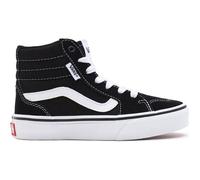 Vans Mixte enfant Filmore Hi Suede/Canvas Basket, Toile en Daim Noir et Blanc, 38 EU