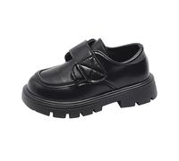 Chaussures 38 Garçon Chaussures Bowknot Premières Chaussures Boucle Sangle Toddler Bas Doux Respirant Princesse Chaussures Hautes Femmes, Noir , 28.5 EU