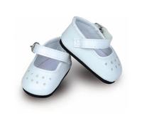 Chaussures à bride blanches pour poupées - Petit Collin 603402 - Pour filles de 3 à 9 ans