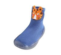Chaussures à chaussettes pour enfants - Chaussons pour garçons et filles - Respirantes - Antidérapantes - Semelles souples - Légères - Chaussures pour apprendre à marcher - Animaux - Chaussures de sol