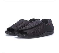 Chaussures à Coussin d'air pour diabétiques,Chaussures pour personnes âgées de type pied spécial, pieds enflés après une blessure chaussures-42_black,Chaussures Diabétiques Ajustables Unisexe