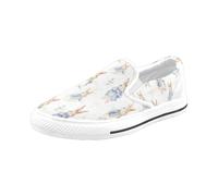 Chaussures À Enfiler Aquarelle Sans Couture Peter Rabbit Sans Lacets Pour Hommes Et Femmes, Tendance Mode En Toile, Baskets Décontractées Faites À La Main