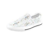 Chaussures À Enfiler Aquarelle Sans Couture Peter Rabbit Sans Lacets Pour Hommes Et Femmes, Tendance Mode En Toile, Baskets Décontractées Faites À La Main