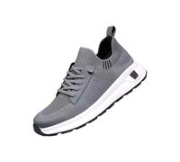 Chaussures à enfiler en maille respirante et légère pour homme - Chaussures de marche unisexes à talon compensé plat - Baskets antidérapantes et confortables - Pour la randonnée, le trekking