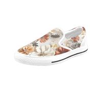 Chaussures À Enfiler Fleurs Sauvages Boho 3d Sans Lacets Pour Hommes Et Femmes, Tendance Mode En Toile, Baskets Décontractées Faites À La Main