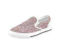Chaussures À Enfiler Nuits Enneigées À Paris Sans Lacets Pour Hommes Et Femmes, Tendance Mode En Toile, Baskets Décontractées Faites À La Main