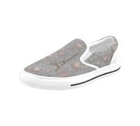 Chaussures À Enfiler Nuits Enneigées À Paris Sans Lacets Pour Hommes Et Femmes, Tendance Mode En Toile, Baskets Décontractées Faites À La Main