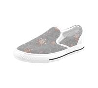 Chaussures À Enfiler Nuits Enneigées À Paris Sans Lacets Pour Hommes Et Femmes, Tendance Mode En Toile, Baskets Décontractées Faites À La Main