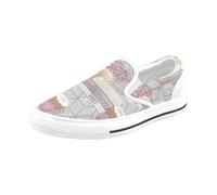 Chaussures À Enfiler Nuits Enneigées À Paris Sans Lacets Pour Hommes Et Femmes, Tendance Mode En Toile, Baskets Décontractées Faites À La Main