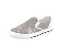 Chaussures À Enfiler Nuits Enneigées À Paris Sans Lacets Pour Hommes Et Femmes, Tendance Mode En Toile, Baskets Décontractées Faites À La Main