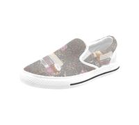 Chaussures À Enfiler Nuits Enneigées À Paris Sans Lacets Pour Hommes Et Femmes, Tendance Mode En Toile, Baskets Décontractées Faites À La Main