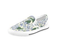 Chaussures À Enfiler Pastel Inspiré De William Morris Sans Lacets Pour Hommes Et Femmes, Tendance Mode En Toile, Baskets Décontractées Faites À La Main