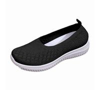 Chaussures à Enfiler pour Femme Botte Hiver Noir Chaussures décontractées pour Femmes Un Usage Quotidien Tissu Respirant Conception à Bout fermé et Talon polyvalentes Le Printemps et(Black, 42)