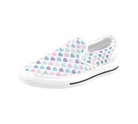 Chaussures À Enfiler Sirène-Arc-En-Ciel-4-Citron-Paper-Lab Sans Lacets Pour Hommes Et Femmes, Tendance Mode En Toile, Baskets Décontractées Faites À La Main