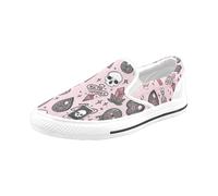 Chaussures À Enfiler Sorcière Quartz Rose Sans Lacets Pour Hommes Et Femmes, Tendance Mode En Toile, Baskets Décontractées Faites À La Main