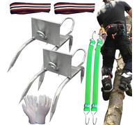 Chaussures À Griffes pour Chat d'escalade, Crampons d'escalade pour Travail en Arbre, Équipement Antidérapant à Sangle Réglable pour Travaux en Forêt et Récolte