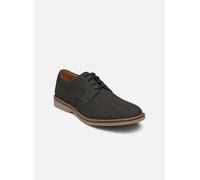 Clarks Derbys Atticus Lace pour Homme, Nubuck Gris foncé, 39.5 EU
