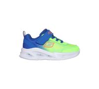 Skechers Baskets Meteor-Lights-krendo pour garçon, Bleu/vert citron, 5 Toddler