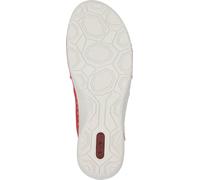 Chaussures à lacets Rieker pour femmes, semelle en cuir souple, fermeture à glissière, taille:40 EU, Couleur:Rouge