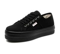 Victoria Basket Basse Barcelone Toile Noir Monochrome & Plateforme 109201 pour Femme Negro 36
