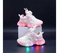 Chaussures à LED enfants MGO, Nouvelles chaussures de printemps et d'automne. Chaussures de sport décontractées pour filles de 1 à 6 ans avec design papillon princesse clignotant et boucle d'oreille d