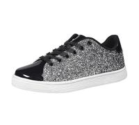 Chaussures à paillettes pour femme - Baskets vertes pour femme - Rose doré - Carnaval - Plateau rouge vert - Années 70 - Argenté, rouge, blanc, argent, bleu festif - 42 - Blanc - Jaune - Noir - Disco