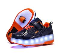 Chaussures à roulettes Garçons Filles Respirant Patins à roulettes pour Unisexe Enfants Retractable Basket Cadeaux créatifs de Vacances pour Enfants Chaussures Noël Nouvel an Cadeau d'anniversaire