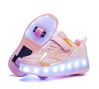 Chaussures à roulettes Garçons Filles Respirant Patins à roulettes pour Unisexe Enfants Retractable Basket Cadeaux créatifs de Vacances pour Enfants Chaussures Noël Nouvel an Cadeau d'anniversaire