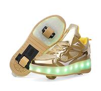 Chaussures à roulettes Garçons Filles Respirant Patins à roulettes pour Unisexe Enfants Retractable Basket Cadeaux créatifs de Vacances pour Enfants Chaussures Noël Nouvel an Cadeau d'anniversaire