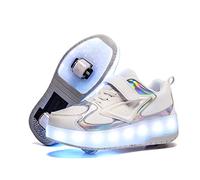 Chaussures à roulettes Garçons Filles Respirant Patins à roulettes pour Unisexe Enfants Retractable Basket Cadeaux créatifs de Vacances pour Enfants Chaussures Noël Nouvel an Cadeau d'anniversaire