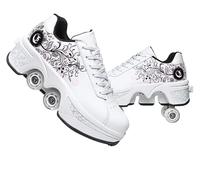 Chaussures à Roulettes pour Enfants - Patins de Skateboard et Sport - Baskets de Course
