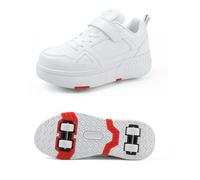 Chaussures À roulettes Roller Skates avec 4 Roues Double Rangée Quatre Roues Entraînements Extérieur Gymnastique Roller Skating Running Technique Skateboarding Shoes(3,34 EU)