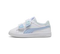 Chaussures à scratch PUMA Smash 3.0 Badges Enfant, Chaussures, Blanc/Haute Tropic, 34.5 34.5