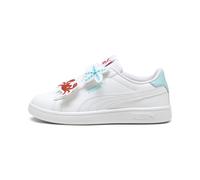Chaussures à scratch PUMA Smash 3.0 Badges Enfant, Chaussures, Blanc/Safe Lake/Rouge Fire, 31 31