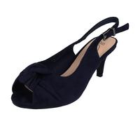 Chaussures À Talon Kitten Sling Back Wide Fit Spot On F12110 Pour Femmes