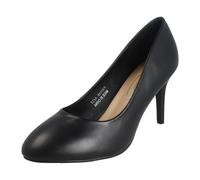 Chaussures À Talon Richelieu Spot On Large, 8cm, Noir/Blush/Navy - F9R0148