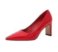 Chaussures à talons blancs - Coupe large - Respirantes - Chaussures décontractées unisexes - Chaussures de travail légères et sportives - Chaussures de neuropathie pour femme, Rouge, 39 EU