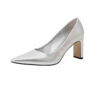 Chaussures à talons blancs - Coupe large - Respirantes - Chaussures décontractées unisexes - Chaussures de travail légères et sportives - Chaussures de neuropathie pour femme, Argenté., 37.5 EU