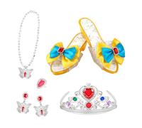 Chaussures à Talons de Déguisement Princesse | Chaussures Cosplay - Bijoux Fantaisie pour,pour Fêtes Costumées Carnaval Bals Masqués Pièces de Théâtre Scolaires Concerts Spectacles