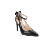 Chaussures à talons en cuir pour femme - NeroGiardini - Noir - Talon carré - Boucle de serrage 37