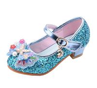 Chaussures à talons filles - Chaussures princesse filles Chaussures scintillantes Chaussures princesse avec paillettes Chaussures cosplay princesse pour fêtes mariages Sandales élégantes Chaussures à