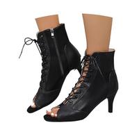 Chaussures a Talons Hauts De Danse Chaussure Femme Confort Chaussons Compensées Talon Compensé Latine pour Femmes Ete Demi Pointe Classique Salon Noires Aiguilles Ballerines Fille en Toile Semelles