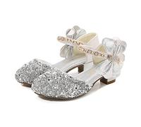 Chaussures à talons hauts pour fille - Chaussures de soirée à paillettes - Chaussures de carnaval - Chaussures de princesse - Chaussures de mariage - Légères et respirantes, c, 34 EU