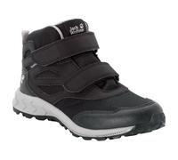 Chaussures à velcro pour enfants Jack Wolfskin Woodland Texapore Mid Vc K Taille de chaussures (UE): 29 / Couleur: noir / gris
