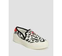 Chaussures Adidas By Stella Mccartney Asmc Court Slip On Hp3210-offwhtecoreblackburntcayenne 41 1/3