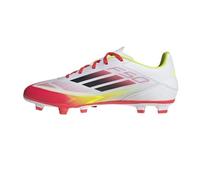 adidas Mixte F50 Club Football Boots FG/MG Chaussures, Cloud White/Core Black/Solar Yellow, 44 2/3 EU